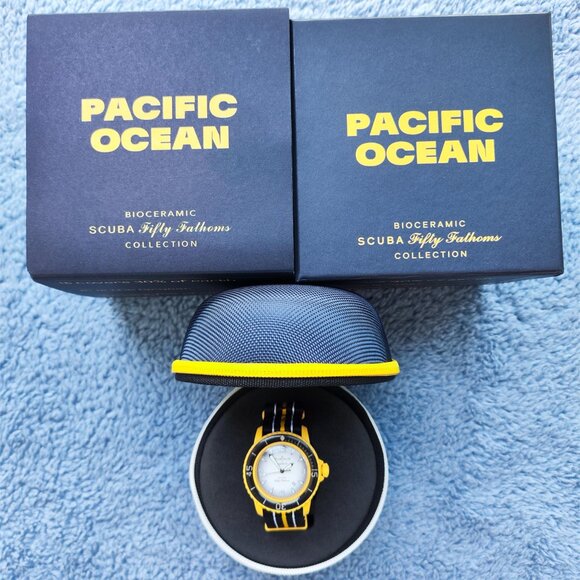 Swatch X Blancpain FIFTY FATHOMS PACIFIC OCEAN - Picture 6 of 7